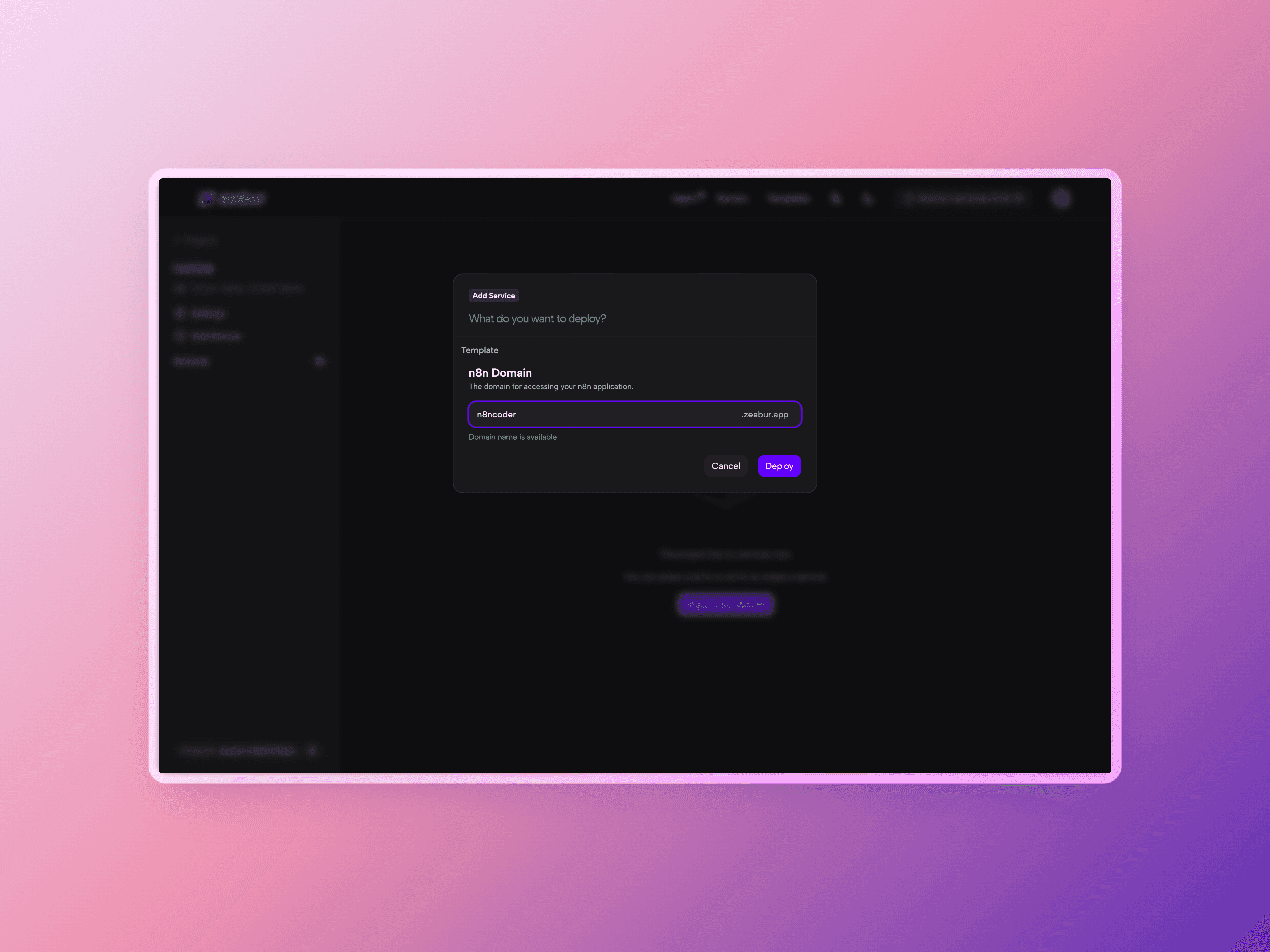 self-host n8n domain